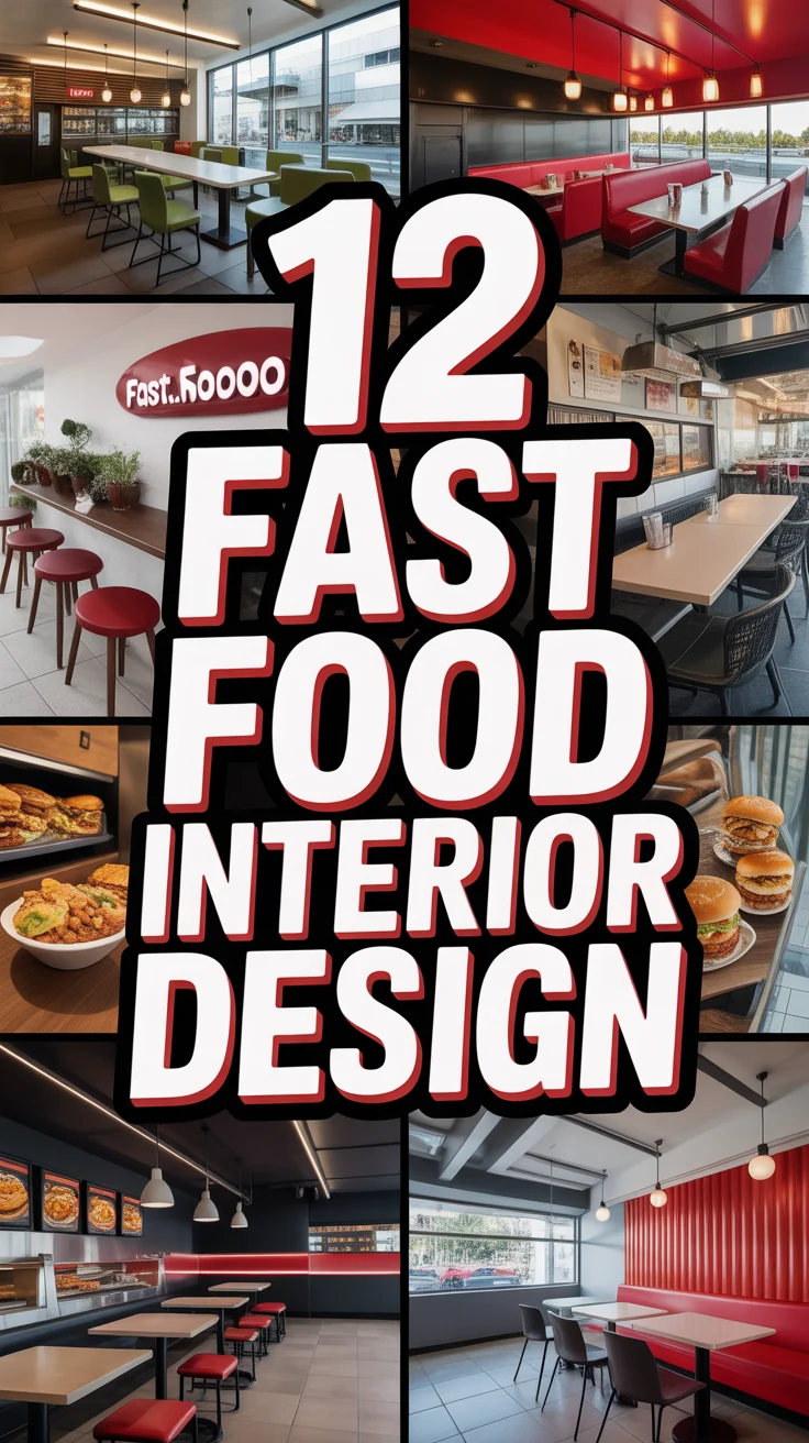 🍔 12 Fast Food Interior Design