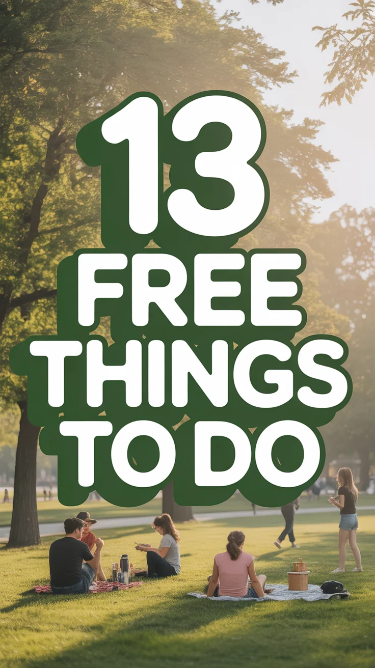🌳 13 Free Things To Do