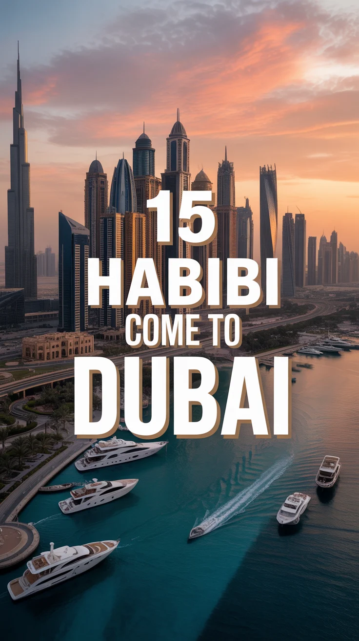 🌴 15 Habibi Come To Dubai