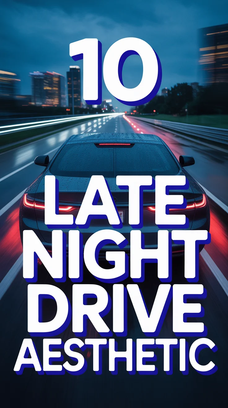 🌃 10 Late Night Drive Aesthetic