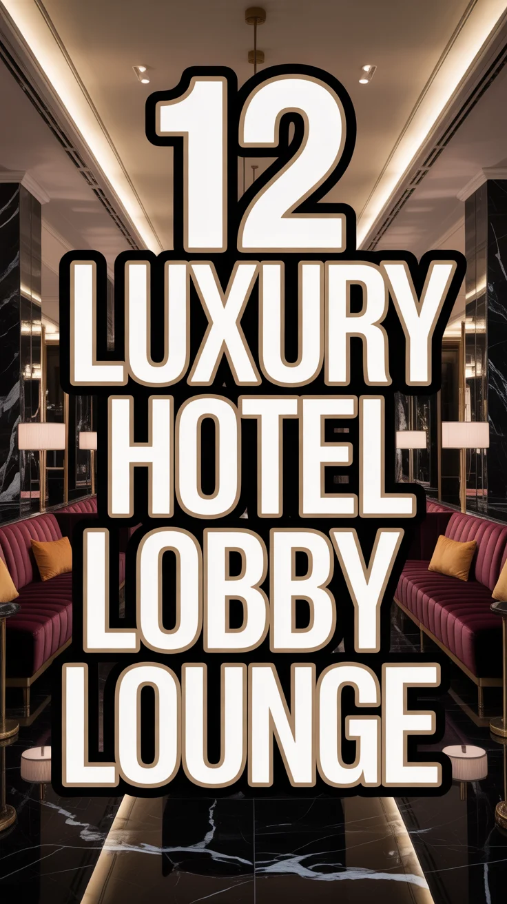 🍸 12 Luxury Hotel Lobby Lounge