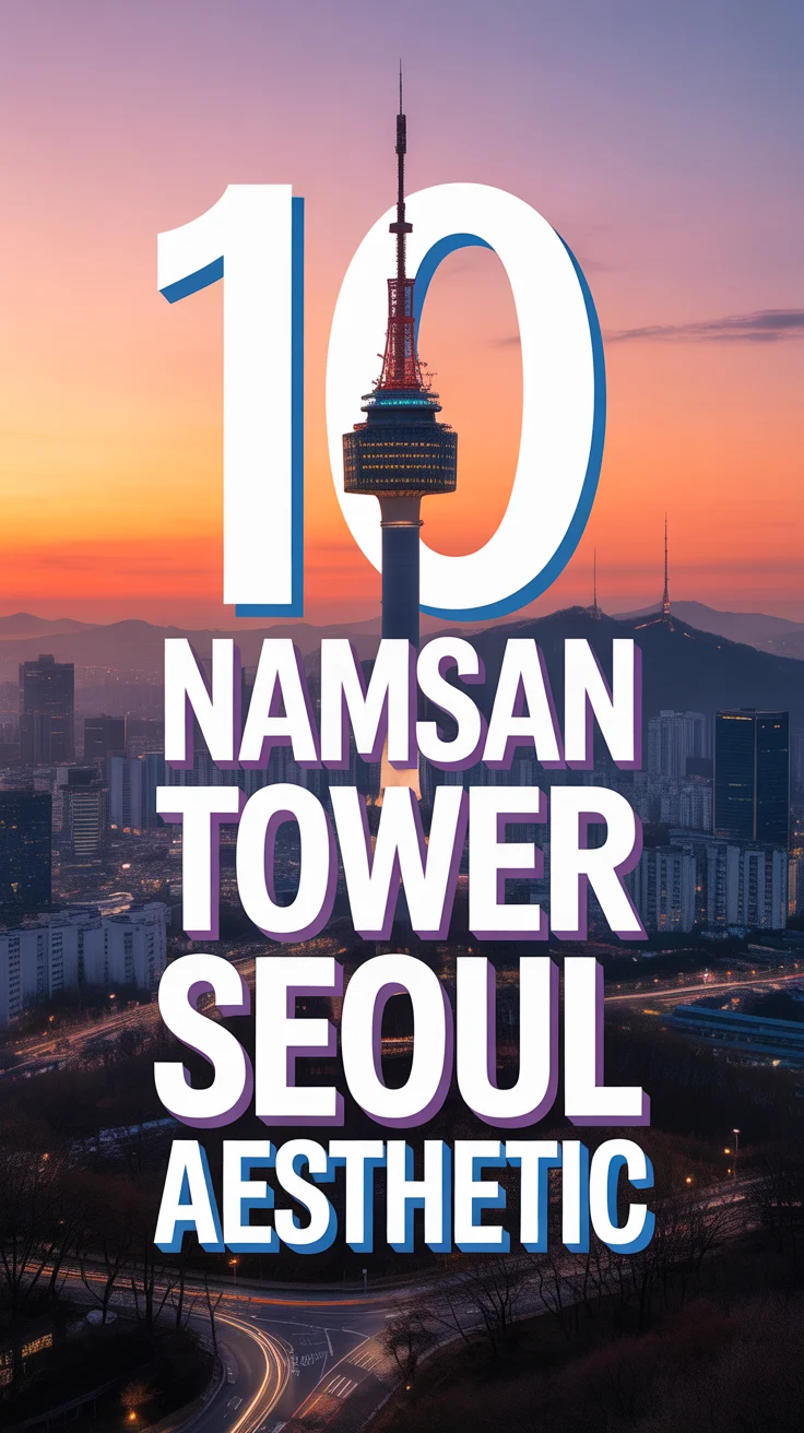 🗼 10 Namsan Tower Seoul Aesthetic