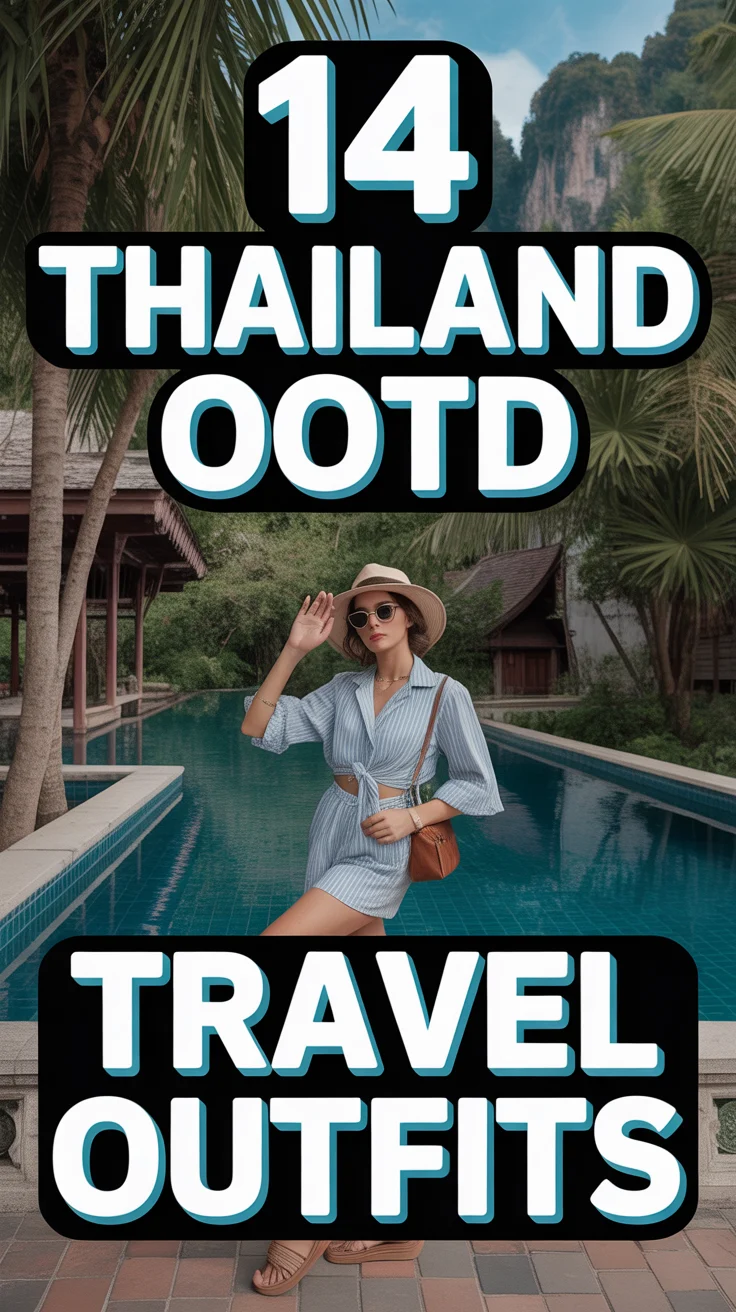 🌴 14 Thailand Ootd Travel Outfits