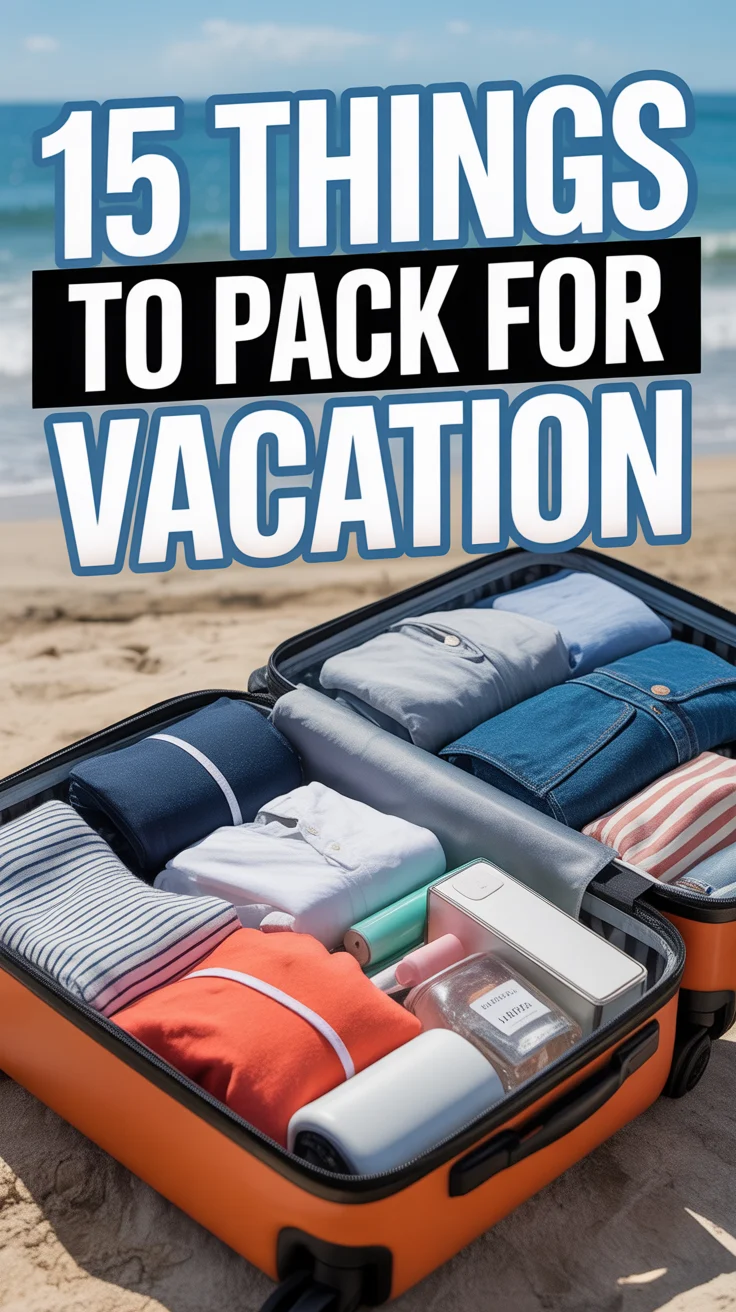 ✈️ 15 Things To Pack For Vacation