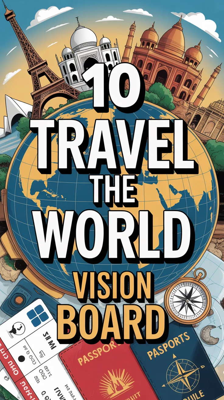✈️ 10 Travel The World Vision Board