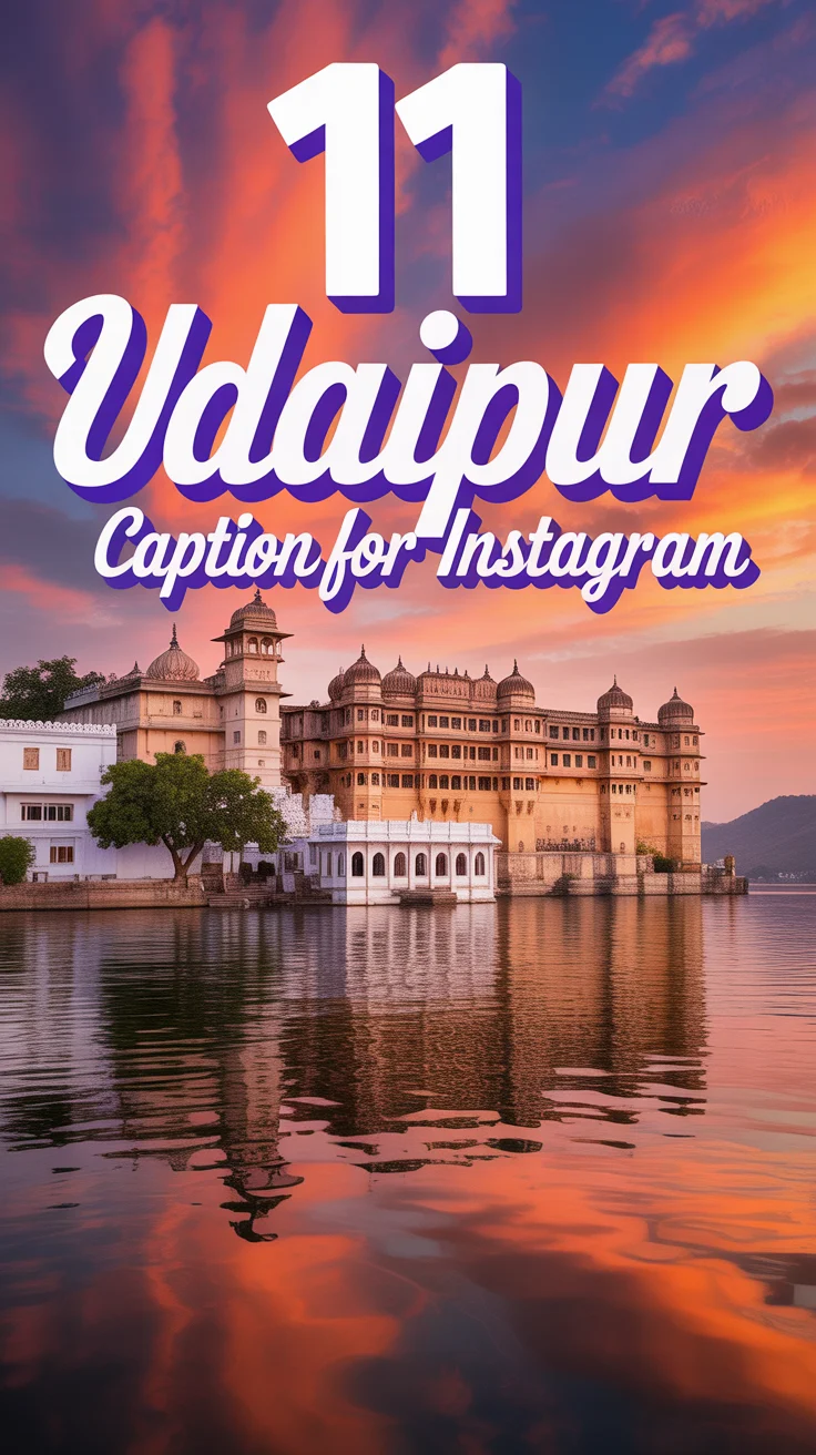 🪷 11 Udaipur Caption For Instagram