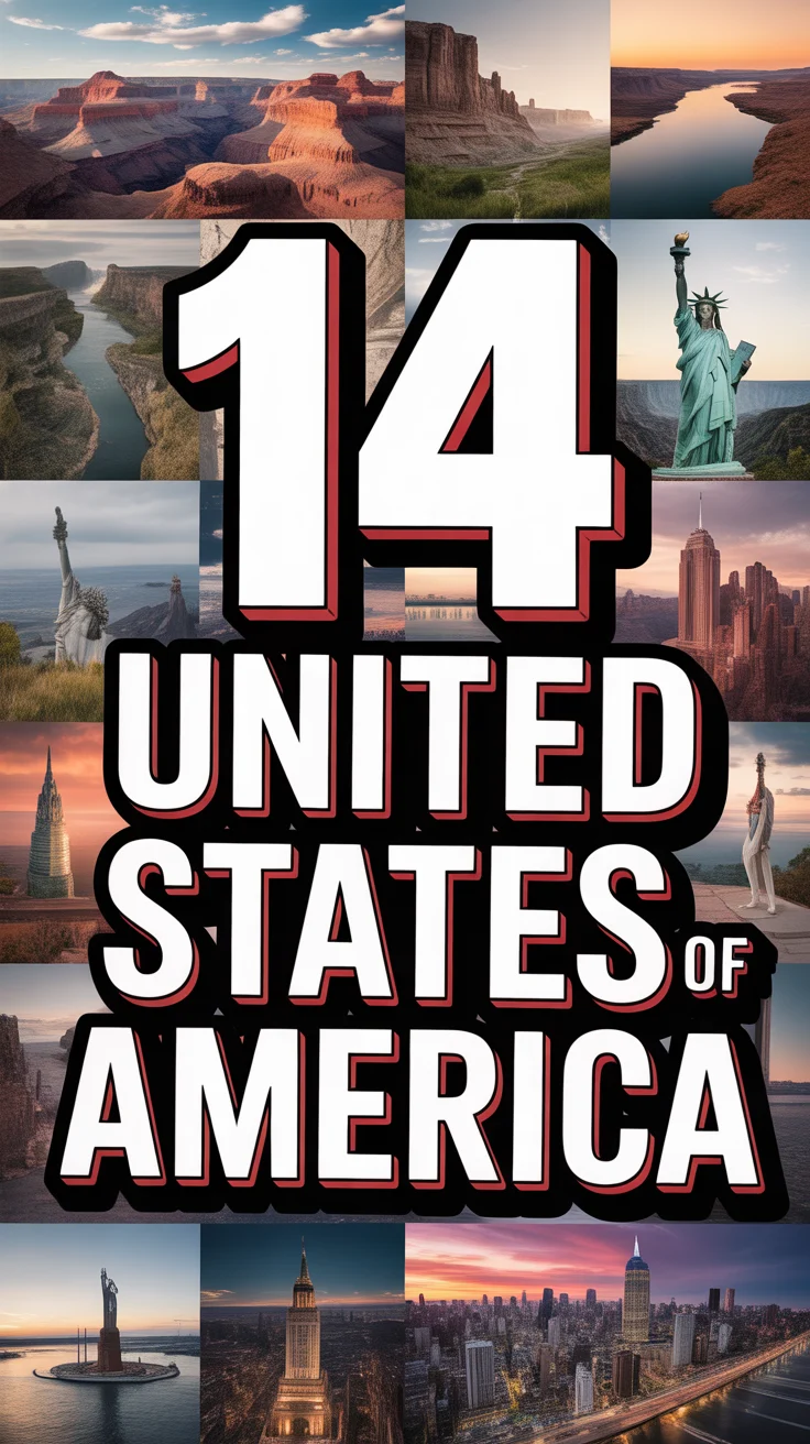 🗺️ 14 United States Of America