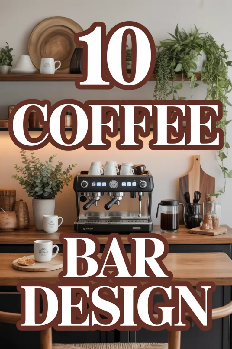 ☕ 10 Coffee Bar Design